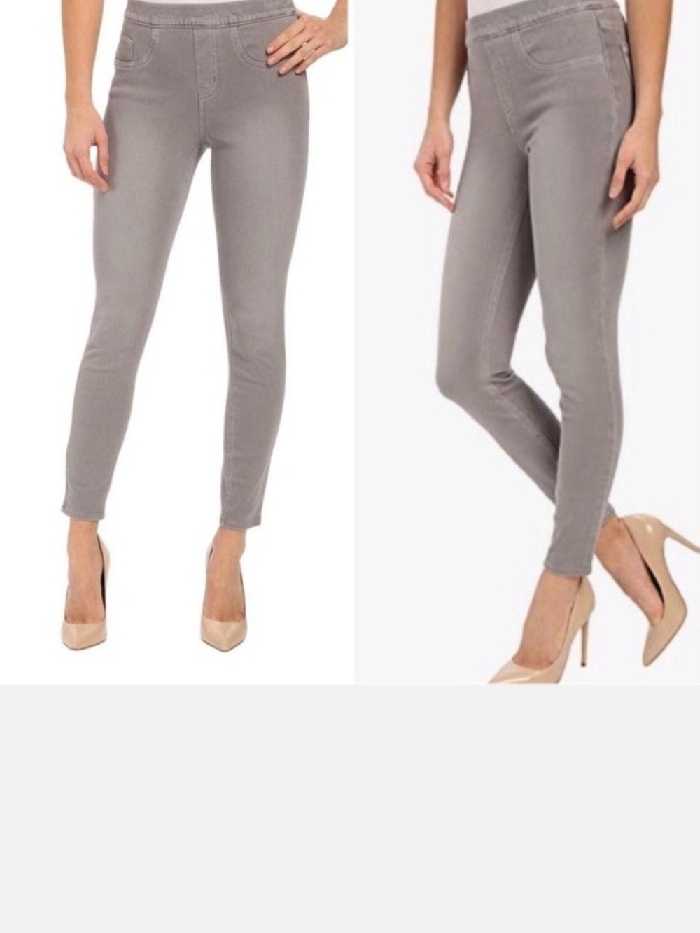 SPANX Grey Pull-On Skinny Jeggings